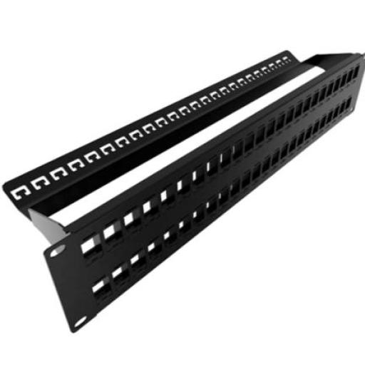 [NEXXTSOLUTIONS_AW192NXT41] Nexxt Solutions Nexxt - Tablero de conexiones - instalable en bastidor - negro, RAL 9005 - 2U - 19" - 48 puertos