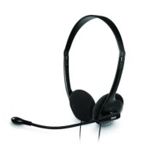[XTECH_XTS-220] Xtech - Headset - Over-the-ear - Wired - Microphone – Black-Connection type: Two 3.5mm plugs for mic and audio