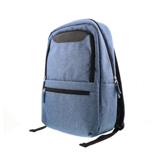 [XTECH_XTB-212] Xtech Winsor XTB-212 Mochila para laptop 15.6" - Durable poliéster - Color Azul con detalles en negro - Panel posterior con acolchado -  Tirantes acolchados  - Bolsillo frontal para accesorios con organizador interior