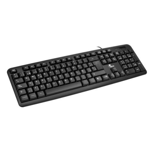 [XTECH_XTK-092S] Xtech - Keyboard - Wired - Spanish - USB - Black - Standard XTK-092S