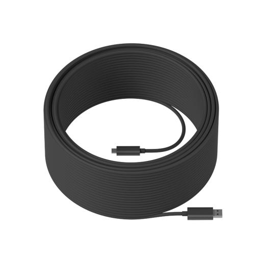 [LOGITECH_939-001805] Logitech Strong - Cable USB - USB Tipo A (M) a 24 pin USB-C (M) - USB 3.2 - 45 m - plenum, Active Optical Cable (AOC) - para Room Solution Huddle, Large