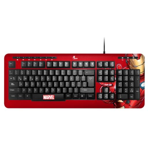 [XTECH_XTK-M401IM] Xtech - Keyboard - Wired - Spanish (Latin American) - USB - Bright red - Marvel XTK-M401IM