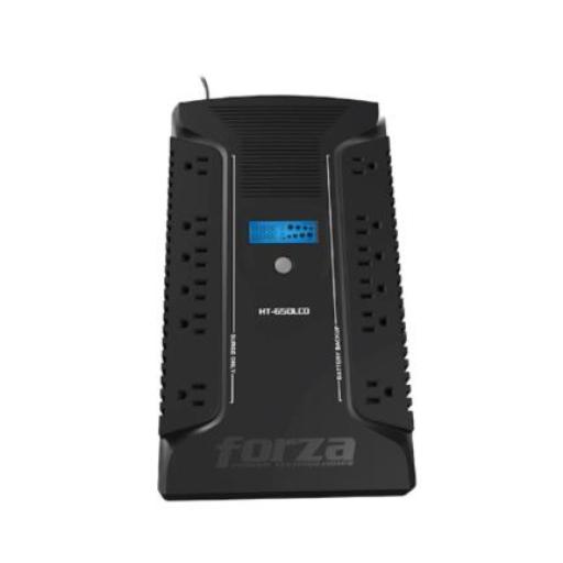 [FORZAPOWERTECHNOLOGIES_HT-650LCD] Forza Power Technologies Forza HT Series HT-650LCD - UPS - Line interactive - 360 Watt - 650 VA - AC 110/120 V - 12-NEMA 2USB 50/60Hz