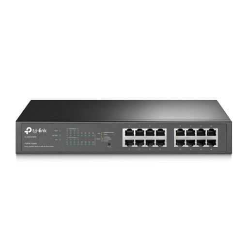 [TPLINK_TL-SG1016PE] TPLINK Switch Easy Smart PoE+, 16 puertos 10/100/1000Mbps, 8 puertos PoE+, 150W