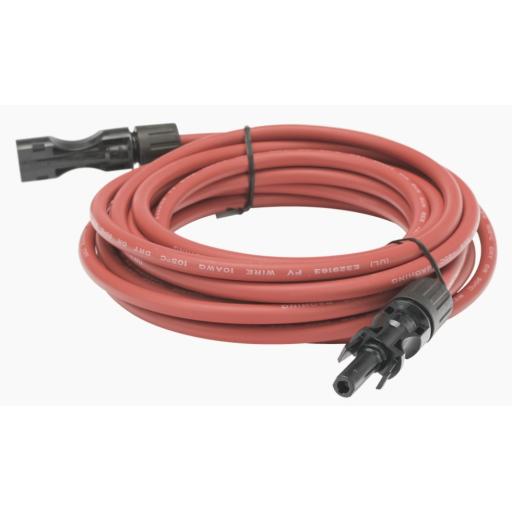 [EPCOM_CBLMC42P5MREDV2] Epcom Cable Fotovoltaico, 2.5 m, Rojo, Calibre 10 AWG con Terminal MC4-M en Ambos Extremos