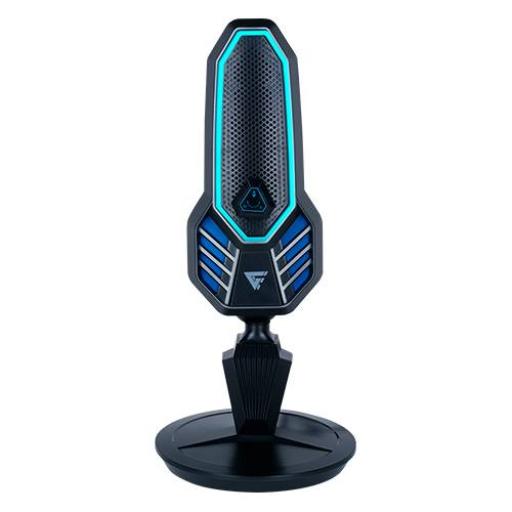 [GAMEFACTOR_MCG800] Game Factor MICROFONO GAME FACTOR USB TIPO C Y A RGB BASE GIRATORIA ANTIPOP MCG800