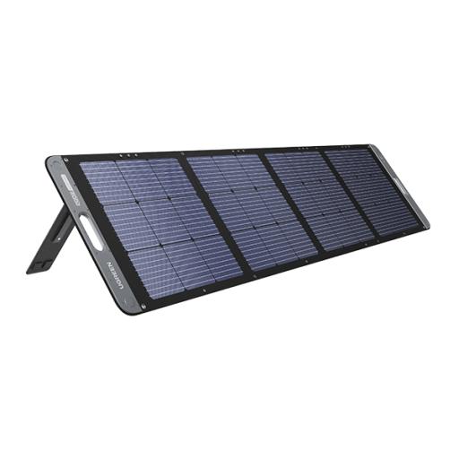 [UGREEN_15114] Ugreen Panel Solar Plegable 200W / Recomendado para el Power Station Portable de 1200W UGREEN /  Alta Eficiencia de Conversión / Alineación Inteligente de la Luz Solar / Resistente Al Agua y Duradero / Incluye Cable XT60 Macho a Macho 2m.