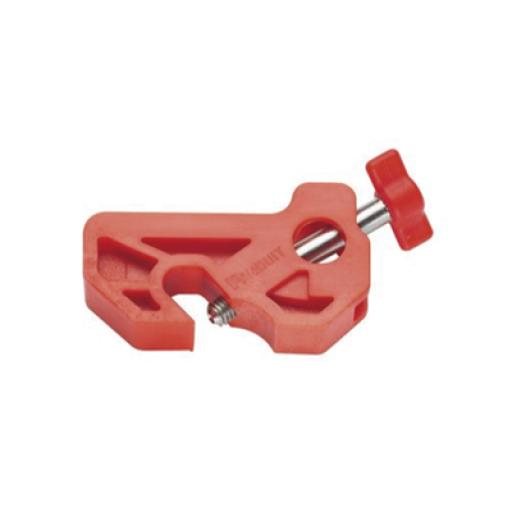 [PANDUIT_PSL-MCBNT] Panduit Bloqueador de Interruptor Termomagnético LOTO, tipo Riel DIN o Mini Interruptor. Color  rojo