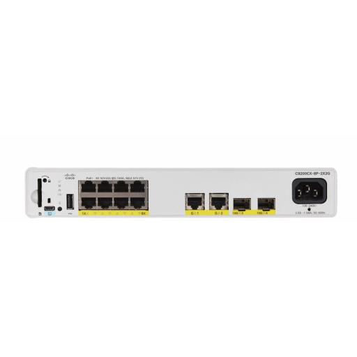 [CISCO_C9200CX-8P-2X2G-E] Cisco CATALYST 9000 COMPACT SWITCH 8 PORT POE 240W ESSENTIALS