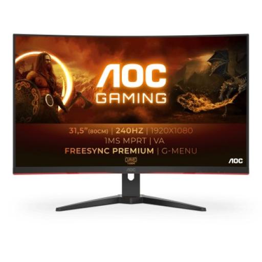 [AOC_C32G2ZE] MONITOR AOC GAMING 32IN 1920X1080 240 HZ HDMI/DP