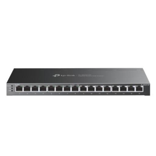 [TPLINK_TL-SG2016P] TPLINK Switch Omada SDN Administrable 16 puertos 10/100/1000 Mbps / 8 Puertos PoE Inteligente af/at / Administración centralizada OMADA SDN / Presupuesto PoE 120W