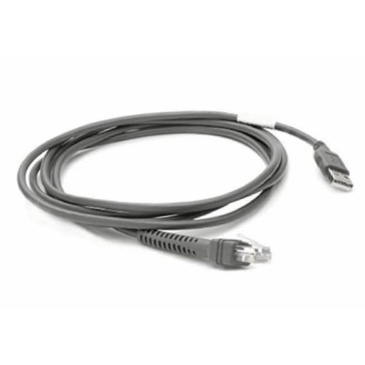 [ZEBRA_CBA-U21-S07ZBR] ZEBRA 7FT STRAIGHT USB CABLE SHIELDED CONNECTOR