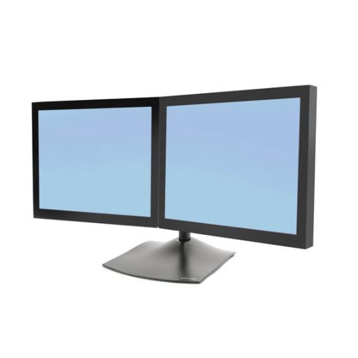 [ERGOTRON_33-322-200] Ergotron DS100 DUAL-MONITOR DESK STAND. HORIZONTAL