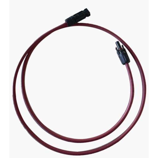 [EPCOM_CBLMC41MRED1] Epcom Cable Fotovoltaico, 1 m, Rojo, Calibre 10 AWG con Terminal MC4-M en ambos extremos