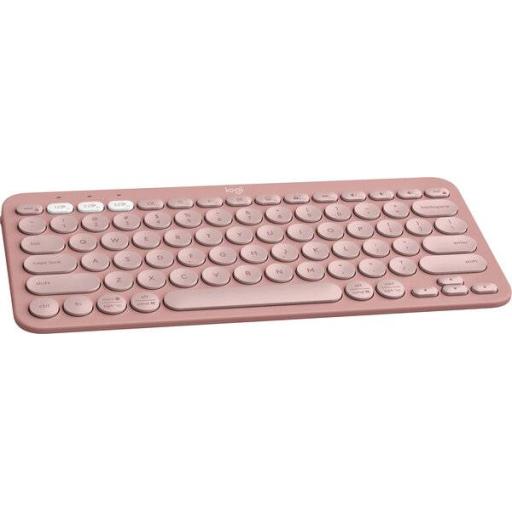 [LOGITECH_920-011785] Logitech - Keyboard - Wireless - Rose - Con Bluetooth