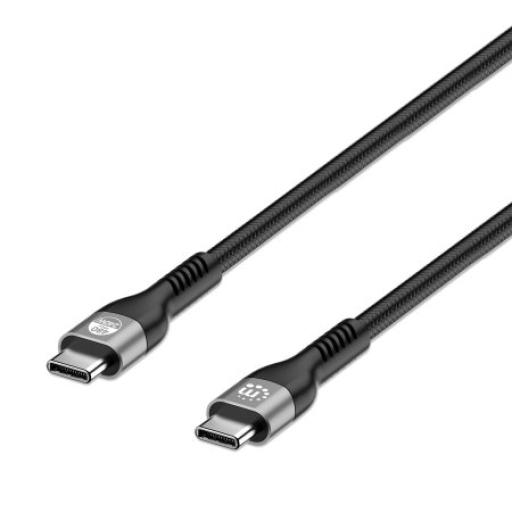 [MANHATTAN_356367] Cable USB V2.0 de USB C a C con PD 3.1 Manhattan Negro 2 M.