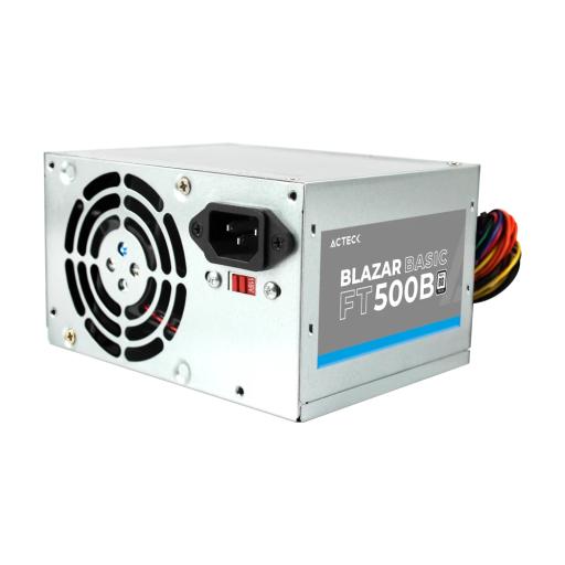 [ACTECK_AC-938150] Acteck FUENTE DE PODER ACTECK BLAZAR BASIC FT500B ATX 500W CAJA X12 AC-938150