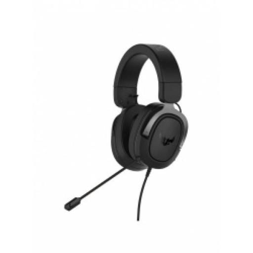 [ASUS_TUF GAMING H3 GUN METAL] Audífonos gamer ASUS TUF Gaming H3 7.1 Alámbrico 1.3m + 1.3m ext 3.5mm