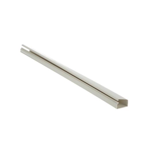 [PANDUIT_LD10IW10-A] Panduit Canaleta LD10 de PVC rígido, con cinta adhesiva para instalación sin herramientas, de 38.4 x 24 x 3048 mm, Color Blanco Mate
