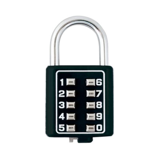[PHILLIPS-ASSAABLOY_MX2785] PHILLIPS-ASSA ABLOY Candado Digital de Combinación M40 / No Requiere Llave / Combinación única integrada por 4 dígitos / Color Negro.