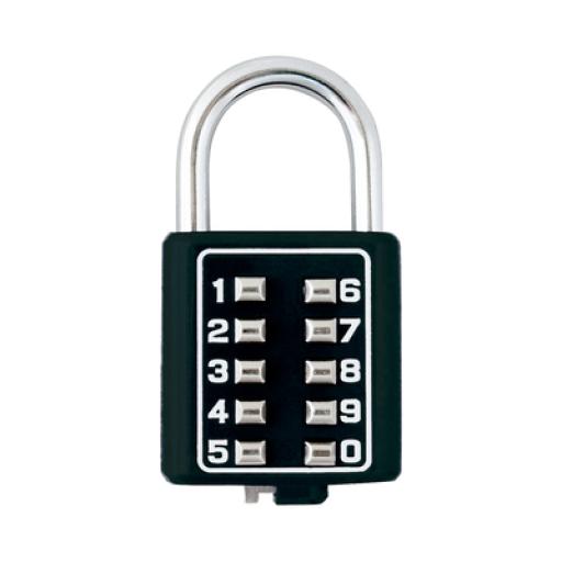 [PHILLIPS-ASSAABLOY_MX2785] PHILLIPS-ASSA ABLOY Candado Digital de Combinación M40 / No Requiere Llave / Combinación única integrada por 4 dígitos / Color Negro.