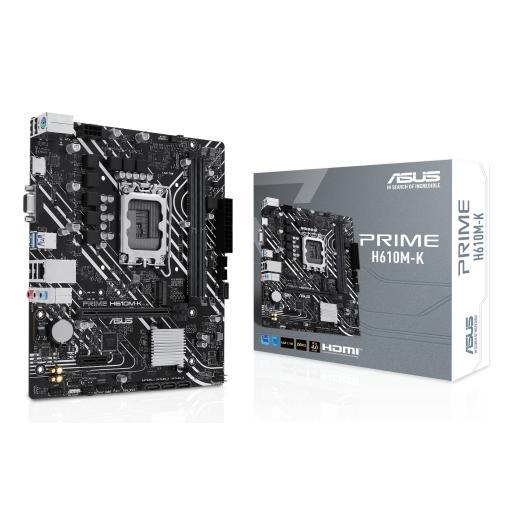 [ASUS_PRIME H610M-K] Tarjeta madre ASUS Micro-ATX PRIME H610M-K S-1700 Intel H610 HDMI 96GB