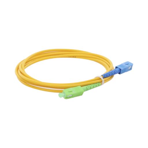 [LINKEDPROBYEPCOM_LPSM3SCASCUS2] LINKEDPRO BY EPCOM Jumper de Fibra Óptica Monomodo SC/APC-SC/UPC Simplex de 2 metros, 3mm
