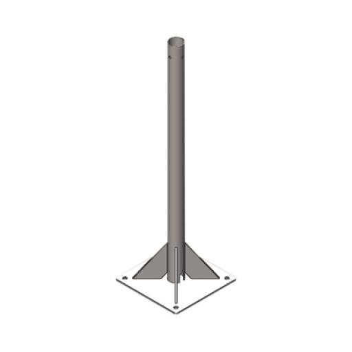 [SYSCOMTOWERS_SB-MPR-3M] SYSCOM TOWERS Mástil de 3 metros por 2" de Diámetro. Galvanizado por Inmersión en Caliente.