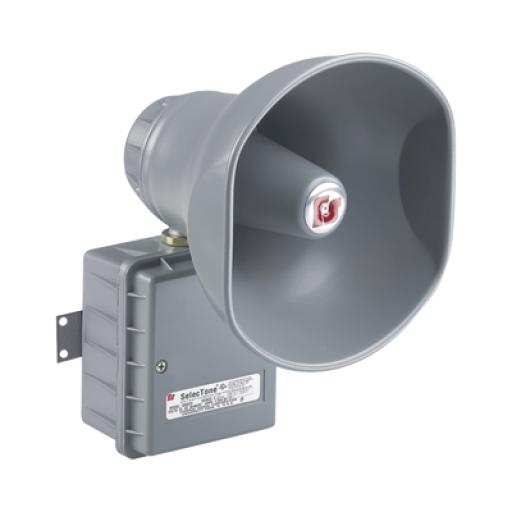 [FEDERALSIGNALINDUSTRIAL_300GCX-120] FEDERAL SIGNAL INDUSTRIAL Altavoz amplificado selectone 15W, para ubicaciones peligrosas, 120 Vca, gris