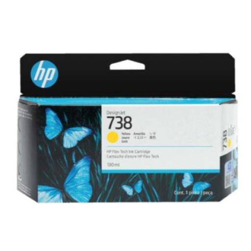 [HP_498N7A] HP Tinta HP DesignJet 738 130ml Color Amarillo