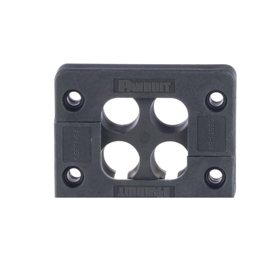 [PANDUIT_CEST1-B4] Panduit Pasacables de 4 Orificios de Marco Rectangular de 1.81" X 1.42", IP54,  para Cables Terminados, color Negro