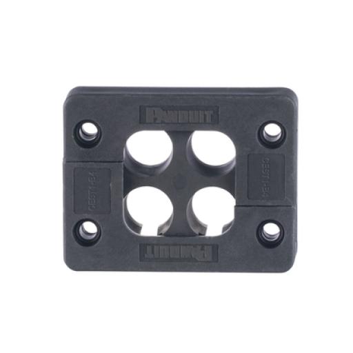 [PANDUIT_CEST1-B4] Panduit Pasacables de 4 Orificios de Marco Rectangular de 1.81" X 1.42", IP54,  para Cables Terminados, color Negro