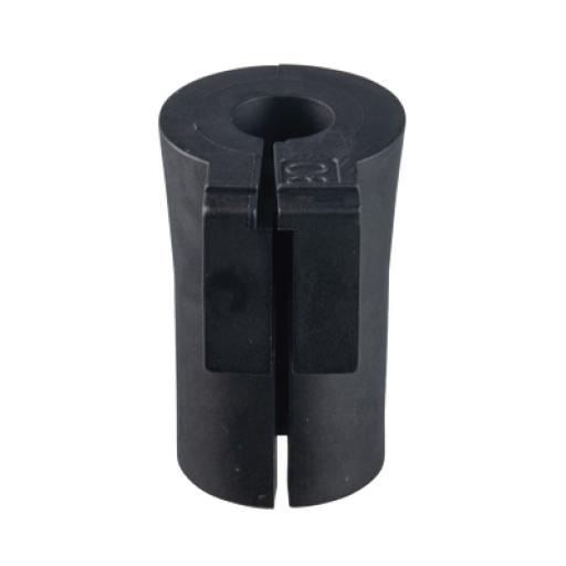 [PANDUIT_CEG-06X1] Panduit Pasacable Grommet de Entrada de Cable Terminado, Sencillo y Pequeño, 0.24"-0.28", Color Negro. Paquete de 12 Piezas