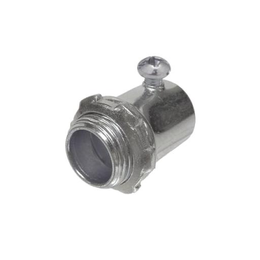 [RACO_HUB-2004] Raco Conector de 1" (25 mm) para Pared Delgada con Tornillo.