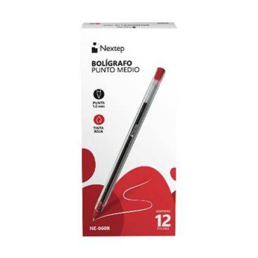 [NEXTEP_NE-060R] Nextep Boligrafo Nextep 1000 Rojo 1mm c/12
