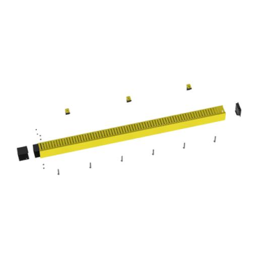 [PANDUIT_FRHD4KTYL] Panduit Kit de Administrador de Cables Vertical FiberRunner 4X4, Incluye Soportes de Montaje y Accesorios, Color Amarillo