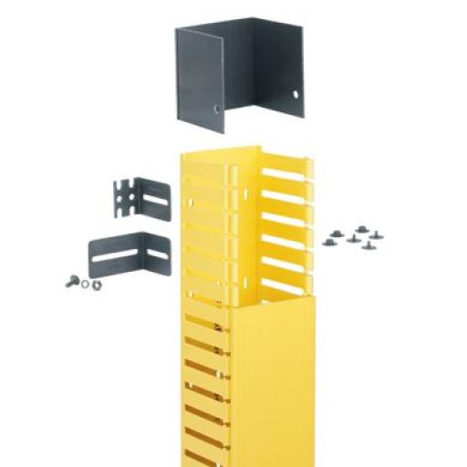 [PANDUIT_FRHD4KTYL] Panduit Kit de Administrador de Cables Vertical FiberRunner 4X4, Incluye Soportes de Montaje y Accesorios, Color Amarillo
