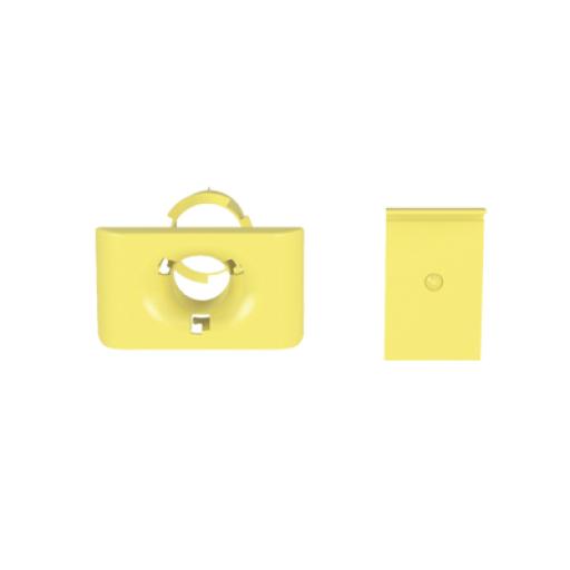 [PANDUIT_FR1.5IDELYL] Panduit Accesorio de Salida a Tubo De 1.5 in (38 mm), Para Canaletas FiberRunner 4X4, 6X4, o 12X4, Color Amarillo