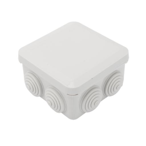 [PRECISION_PST-0808-ER] Precision Gabinete Derivación de Plástico (89 X 89 X 50 mm) con 7 Glándulas de Goma