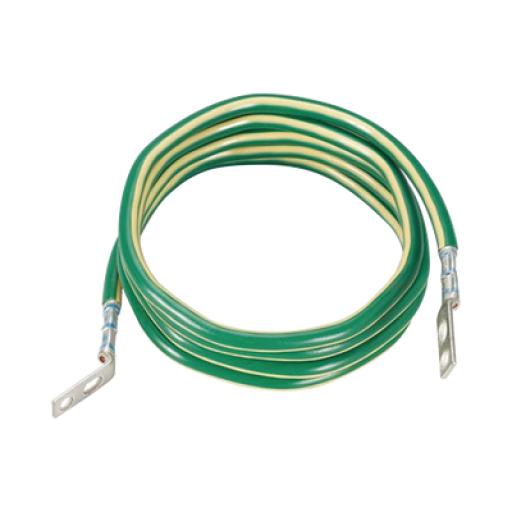 [PANDUIT_GJ6240UH] Panduit Jumper para Aterrizar Equipos, 6 AWG, con Terminal Doblada a 45 Grados y Terminal Recta, Para Conexión a Tierra y Terminal Recta Para Equipos, 1.8m de Largo