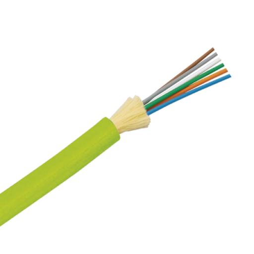 [PANDUIT_FODPW06Y] Panduit Cable de Fibra Óptica de 6 hilos, Multimodo OM5 50/125 Optimizada, Interior, Tight Buffer 900um, No Conductiva (Dieléctrica), OFNP (Plenum), Precio Por Metro