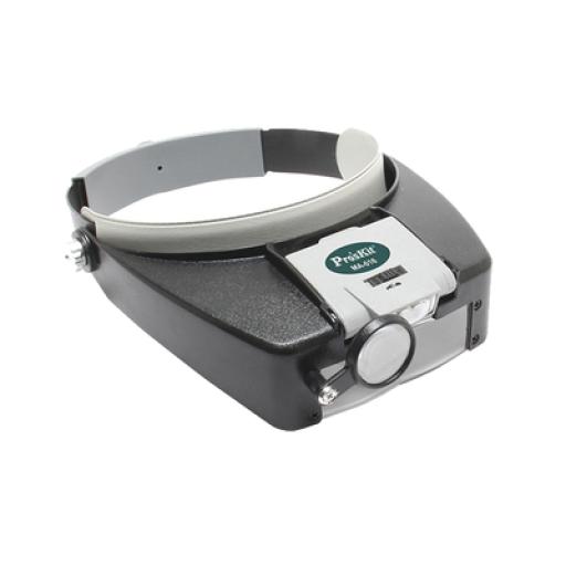 [SYSCOM_711-IN-016] Syscom Lampara LED en correa frontal con lentes de aumento 1.8X, 2.6X y 5.8X.