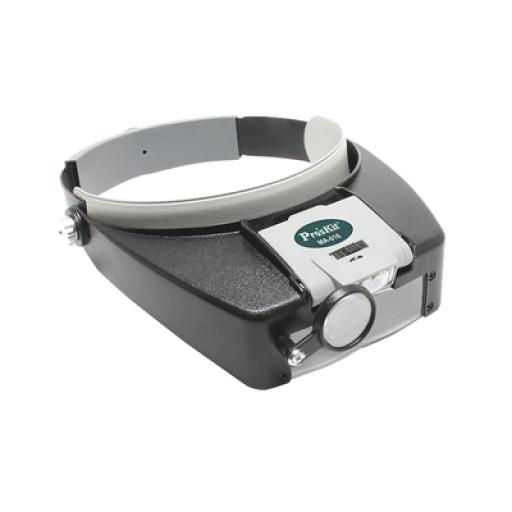 [SYSCOM_711-IN-016] Syscom Lampara LED en correa frontal con lentes de aumento 1.8X, 2.6X y 5.8X.