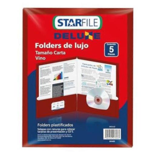 [STARFILE_PY1117] STARFILE Folder Starfile Plast. Cta. Vino 23.5X29.5 Mult 12P PAQ.5