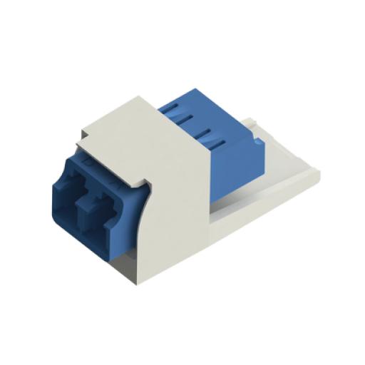 [PANDUIT_CMDSLCZIW] Panduit Módulo Acoplador LC Duplex, para Fibra Óptica Monomodo OS1/OS2, Tipo Mini-Com, Color Blanco Mate