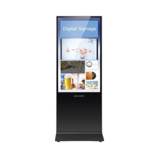 [HIKVISIONDIGITALTECHNOLOGY_DS-D6055UL-B/S(IN)] Hikvision Digital Technology Pantalla de 55" 4K para Publicidad Digital / Base para Piso (Totem) / Puertos USB / Entrada de Video HDMI y VGA /  WiFi / Altavoz Integrada