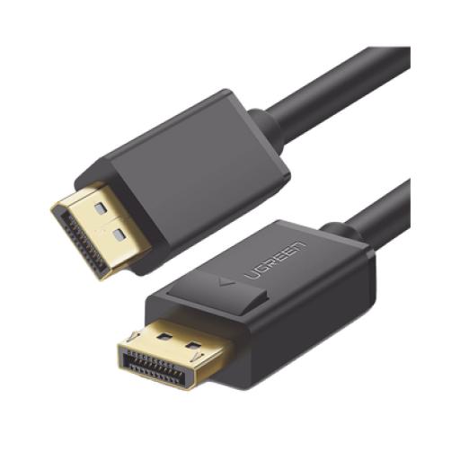 [UGREEN_10212] Ugreen Cable DisplayPort 1.2 Macho a Macho/ Longitud 3m / Versión DP1.2 / Soporta 4K@60Hz; 2K@144Hz / Soporta 3D / Color profundo de 8 y 10 bits / Blindaje Interno Múltiple / Cobre Estañado 28AWG  / Botón de Liberación