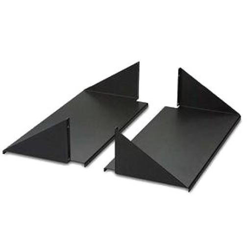 [HOFFMAN_ESHD19] HOFFMAN Charola Para Soportar Equipos en Rack de 19in, Frontal y Posterior, Capacidad de 136 Kg, 3UR