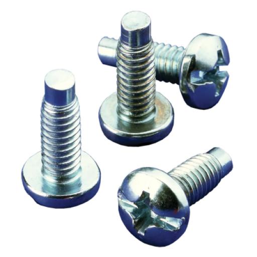 [HOFFMAN_AS1032B] HOFFMAN Kit de 20 Tornillos #10-32 x 0.75, Para Uso con Rieles de Tornillo Directo o Tuerca Enjaulada, de Acero, Color Negro