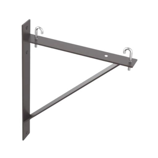 [HOFFMAN_LTSB12BLK] HOFFMAN Kit de Soporte Triangular a Pared, Para Escalerillas de 12 y 6 in de Ancho, de Acero, Color Negro